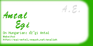 antal egi business card